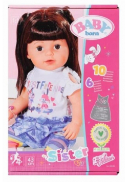 Baby born - Sister brunette 43cm