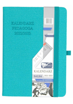 Kalendarz 2022/23 B6 tyg. Salsa turkusowy ELEFANT