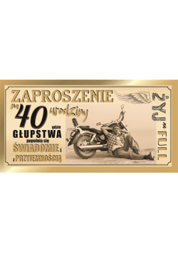 Zaproszenie Urodziny Z59