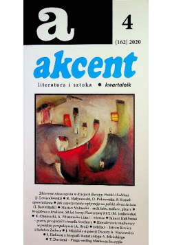 Akcent literatura i sztuka kwartalnik nr 4 2020
