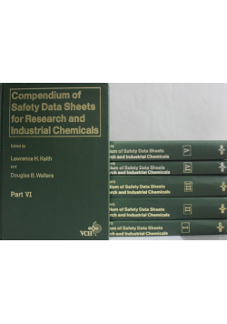 Compendium of safety data sheets for research and industrial chemicals tom od I do VI