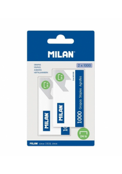 Zszywki metalowe 24/6 1000szt. 2 op. MILAN