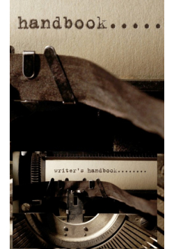 writer's  typewriter themed  handbook blank  journal