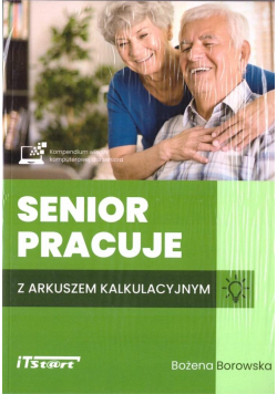 Senior pracuje z arkuszem kalkulacyjnym