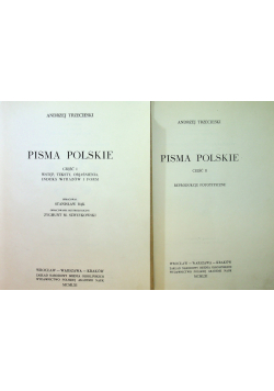Pisma polskie tom I i II