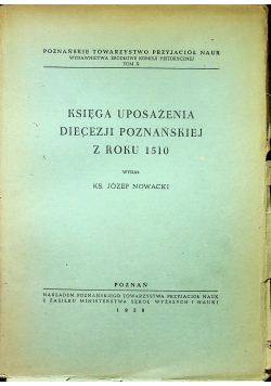 Księga uposażenia diecezji poznańskiej z roku 1510 1950r