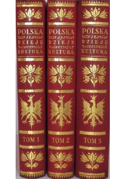 Polska jej dzieje i kultura tom 1 do 3 reprint z 1927 roku