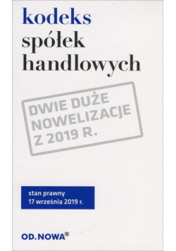 Kodeks spółek handlowych 2019