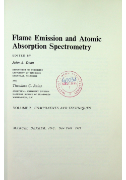 Flame emission and atomic absorption spectrometry