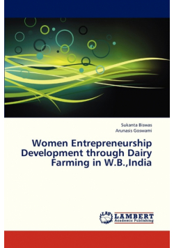 Women Entrepreneurship Development Through Dairy Farming in W.B., India