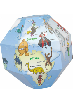 Globus 3D do składania - Potwory