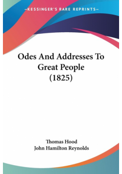 Odes And Addresses To Great People (1825)