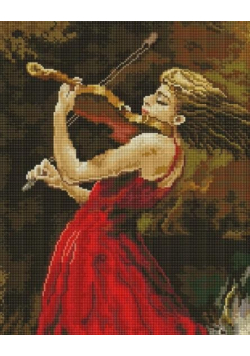 Mozaika diamentowa - Skrzypaczka 40x50cm