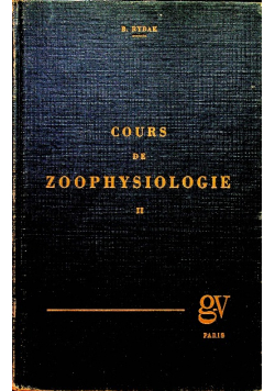 Cours de zoophysiologie