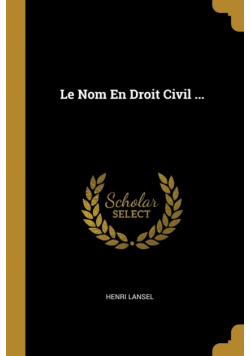 Le Nom En Droit Civil ...