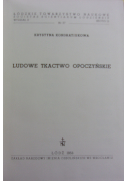 Ludowe tkactwo opoczyńskie