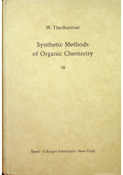 Synthetic Methods of Organic Chemistry vol 16