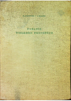 Tablice Wielkości Fizycznych