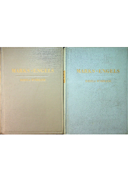 Marks Engels Dzieła wybrane Tom 1 i 2 1949 r.