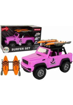 Auto terenowe 1:14 z napędem różowe surfing