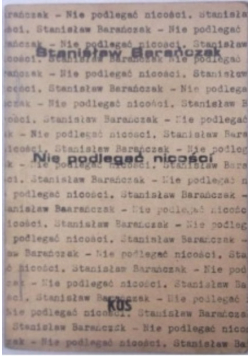 Nie podlegać nicości