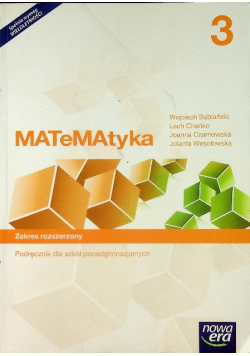 Matematyka 3 Podręcznik Zakres rozszerzony