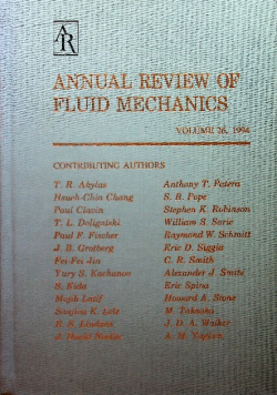 Annual Review of Fluid Mechanics Volume 26 1994