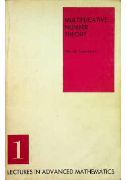 Multiplicative number theory
