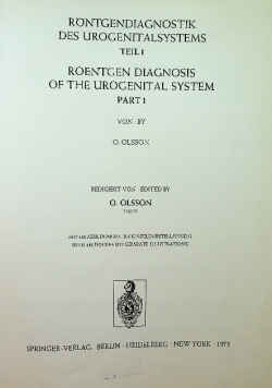Roentgen diagnosis of the urogenital system part 1