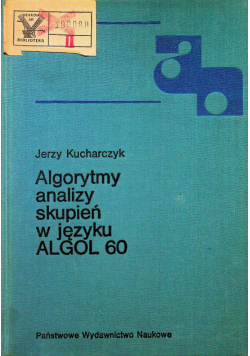 Algorytmy analizy skupień w języku ALGOL 60