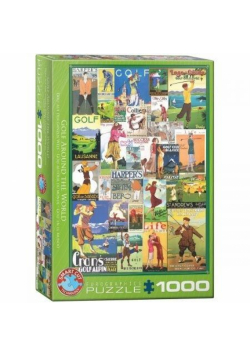 Puzzle 1000 Stare plakaty - Golf dookoła świata