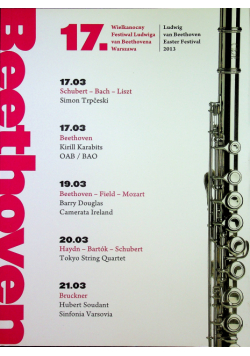 Wielkanocny Festiwal Ludwiga Van Beethovena  Beethoven wzniosłość i entuzjazm
