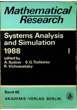 Systems analysis and simulation I