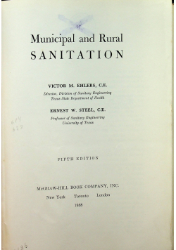 Municipal and Rural Sanitation