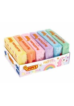 Plastelina 6 kolorów 50gr. pastelowa JOVI
