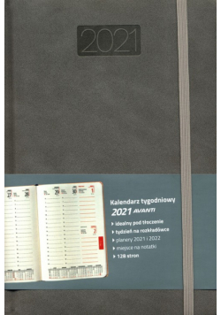 Kalendarz 2021 książkowy A5 tygodniowy LUX mix
