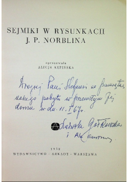 Sejmiki w rysunkach J. P. Norblina