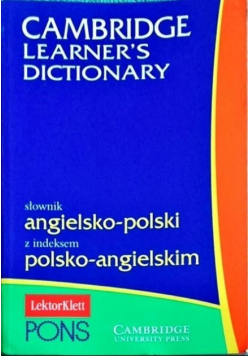 Cambridge Learners Dictionary Słownik angielsko polski polsko angielski