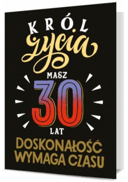 Karnet Urodziny 30 męskie K. B6-1898