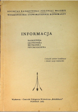 Informacja  Radiestezja geotronika biotronika psychotronika