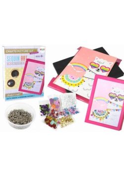 Zestaw DIY cekiny szpilki lama + ramka