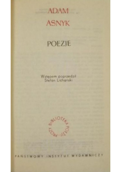 Asnyk Adam - Poezje