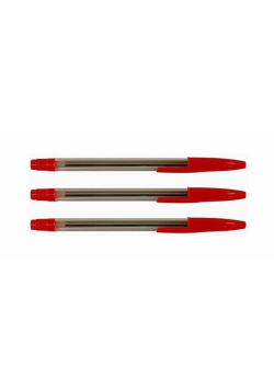 Długopis Stick czerwony (50szt)