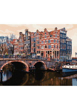 Malowanie po numerach - Uroczy Amsterdam 40x50