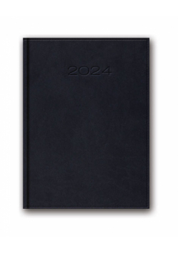 Kalendarz 2024 51D B5 granatowy książkowy