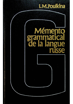Memento grammatical de la langue russe