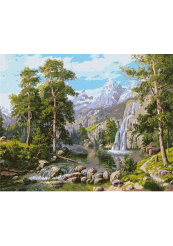 Malowanie po numerach - Wodospad 40x50