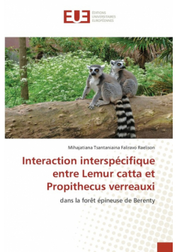 Interaction interspécifique entre Lemur catta et Propithecus verreauxi