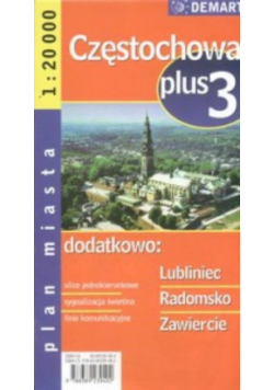 Częstochowa plus 3, 1:20 000 plan miasta