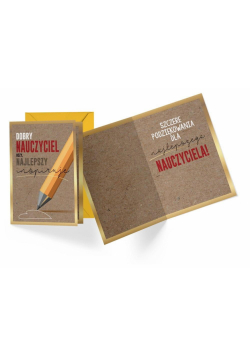 Karnet B6 PR-424 Dla najlepszego Nauczyciela